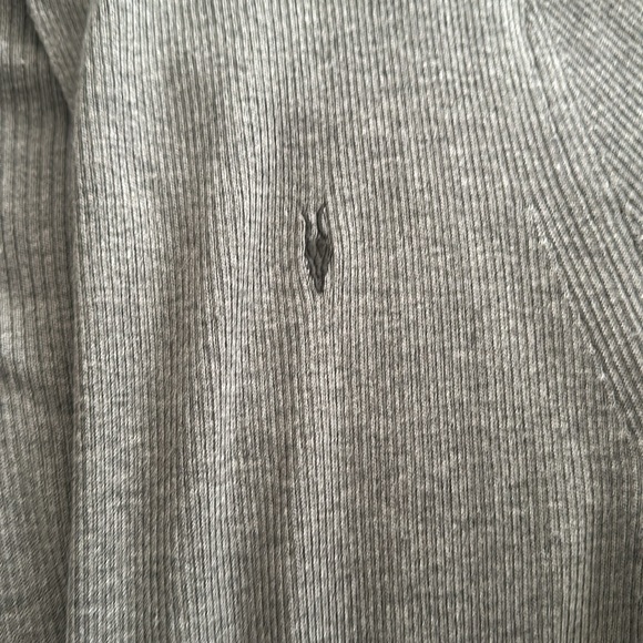 All Saints Mens Gray Cardigan Sweater Size L - Picture 2 of 4